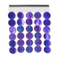 Glitterati Locker Curtain- Purple